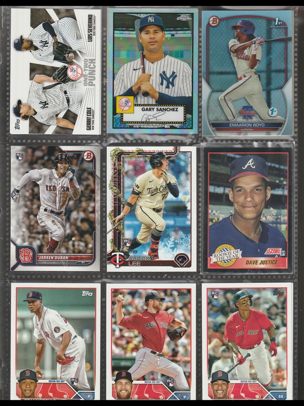 Baseball Card Lot - Mixed MLB Prospects/All Stars With Rookies/Holographic FSMNT